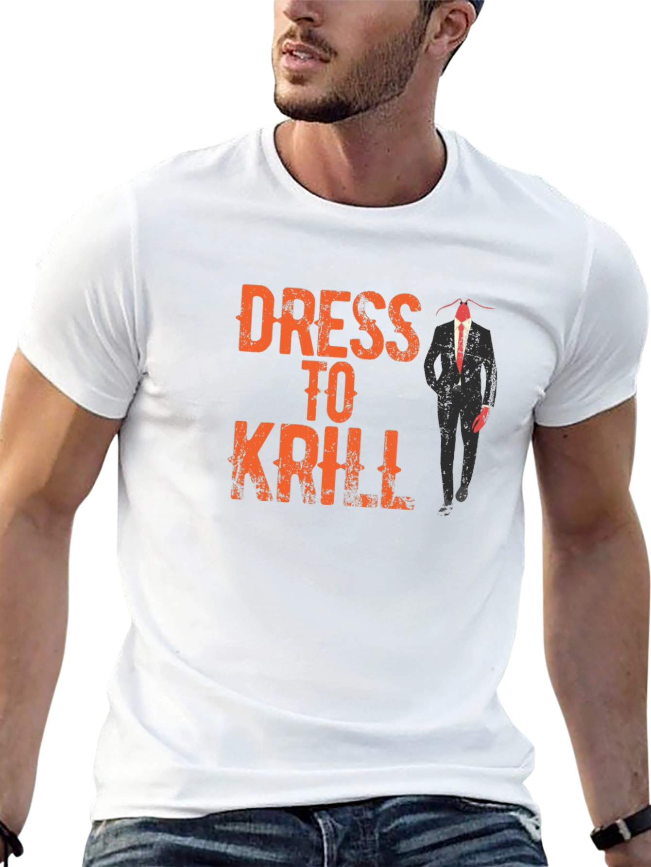 Dress to Krill Funny Graphic T-Shirt
