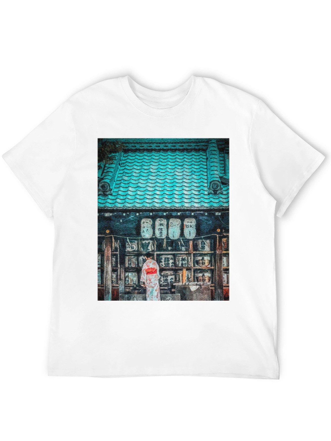 Japanese Temple Print T-Shirt