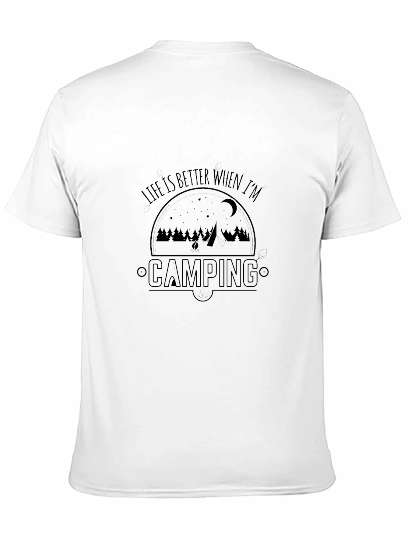Camping Life Graphic Tee - Black