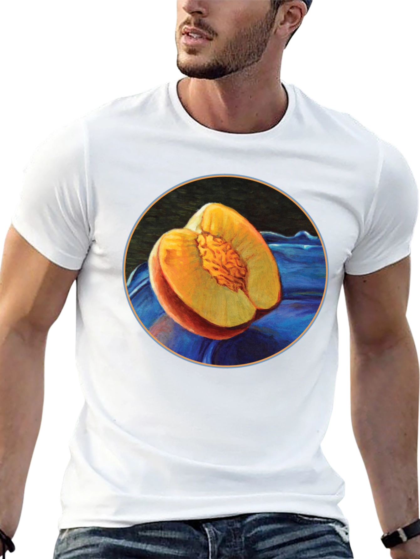 Peach T-Shirt - Fruit Graphic Tee