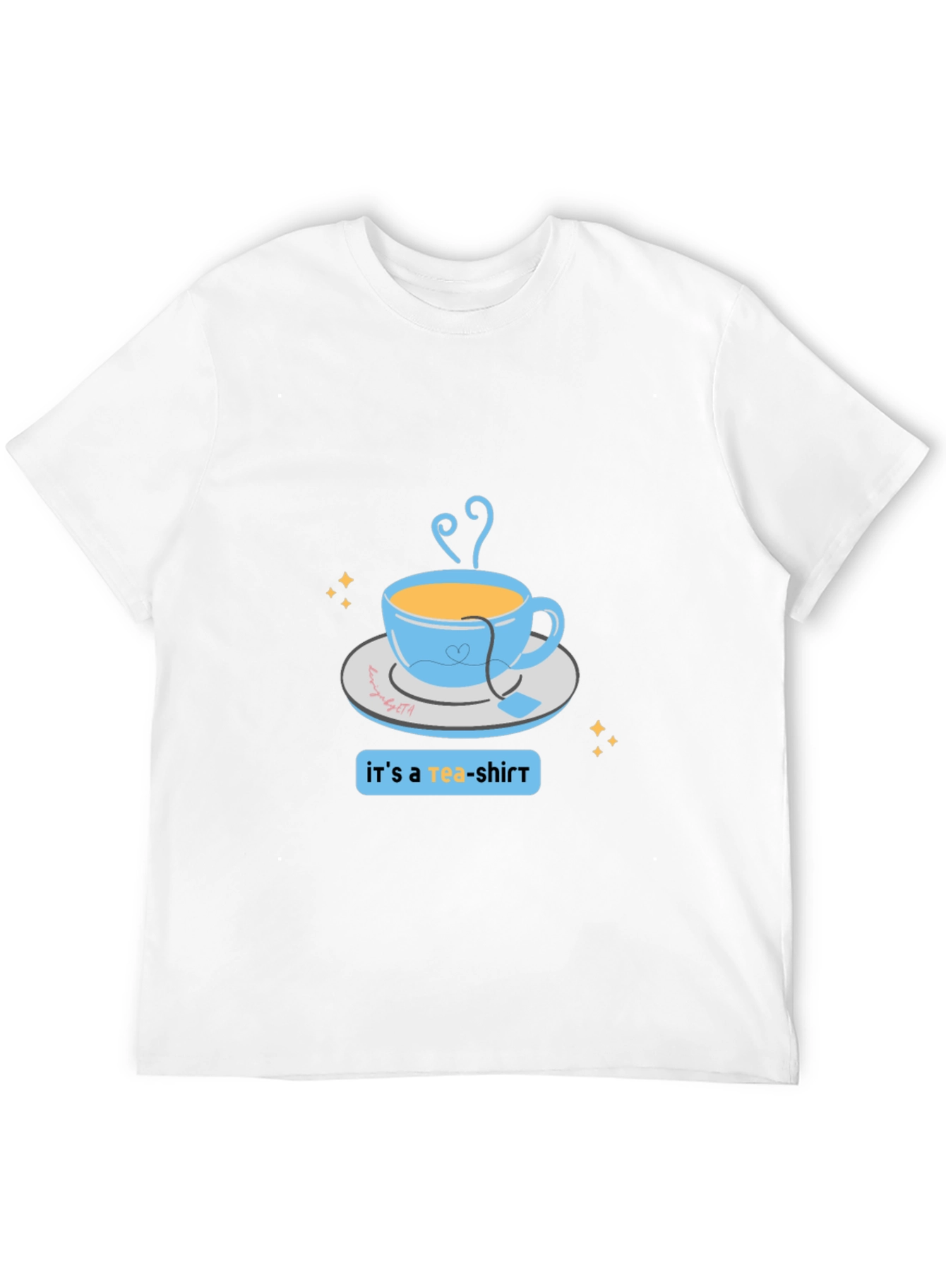 Its a Tea-Shirt Graphic Tee - Black Cotton