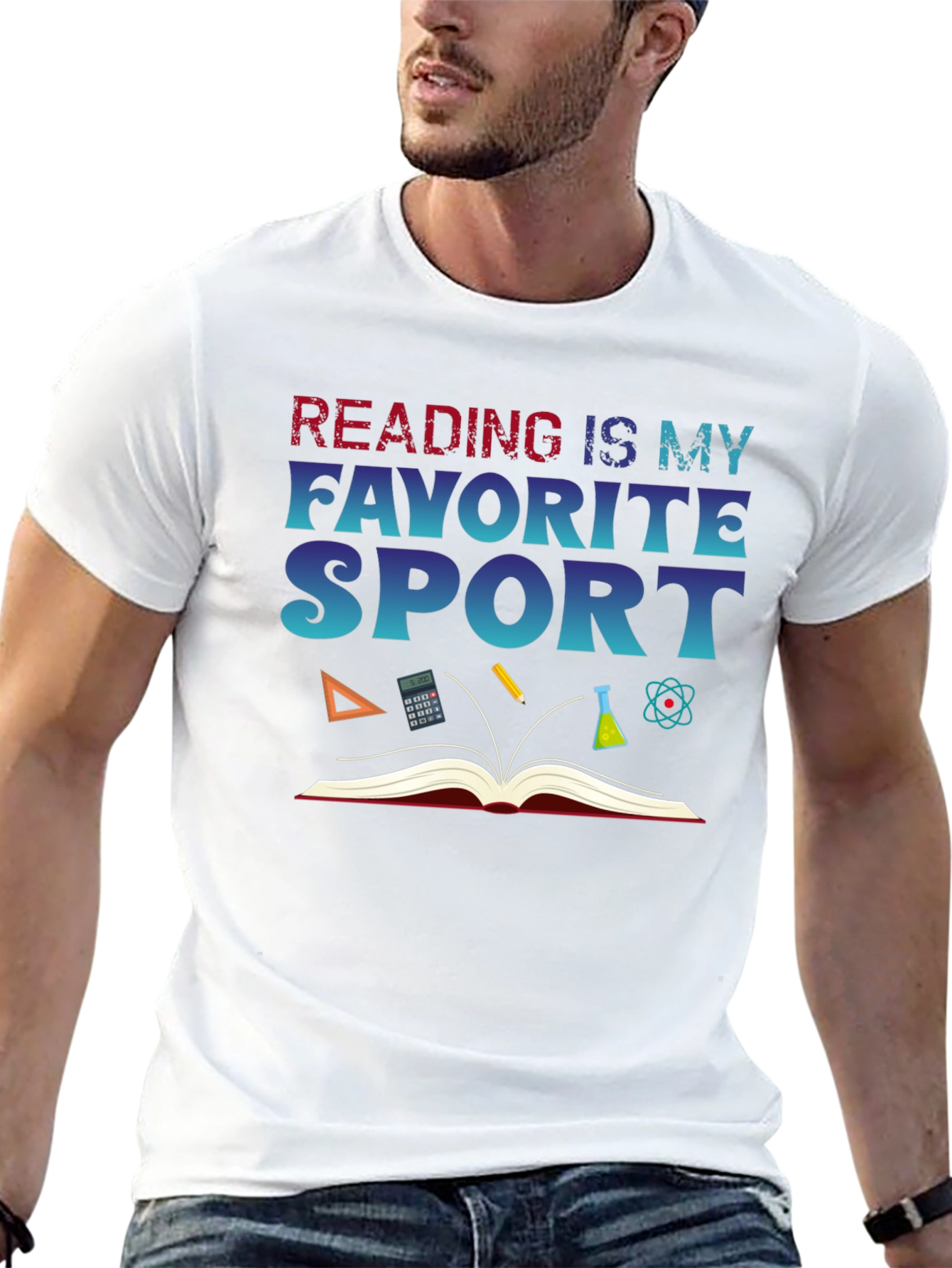 Reading is My Favorite Sport Graphic Tee