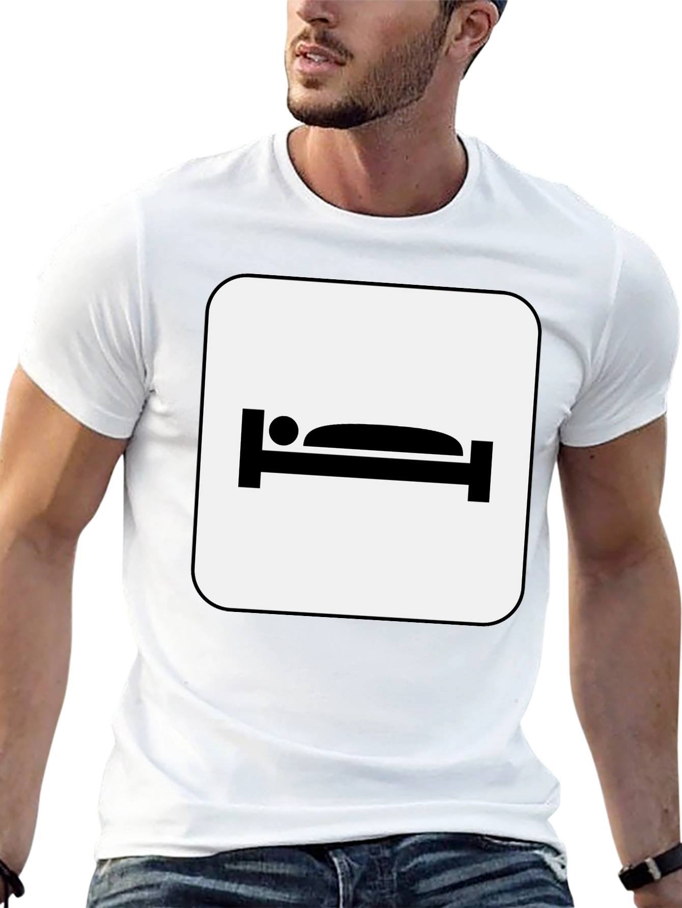 Hotel Room Bed T-Shirt - Stay Comfy!