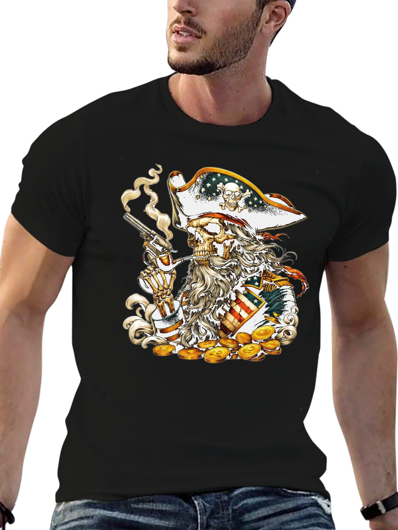 Pirate Skeleton Graphic Tee