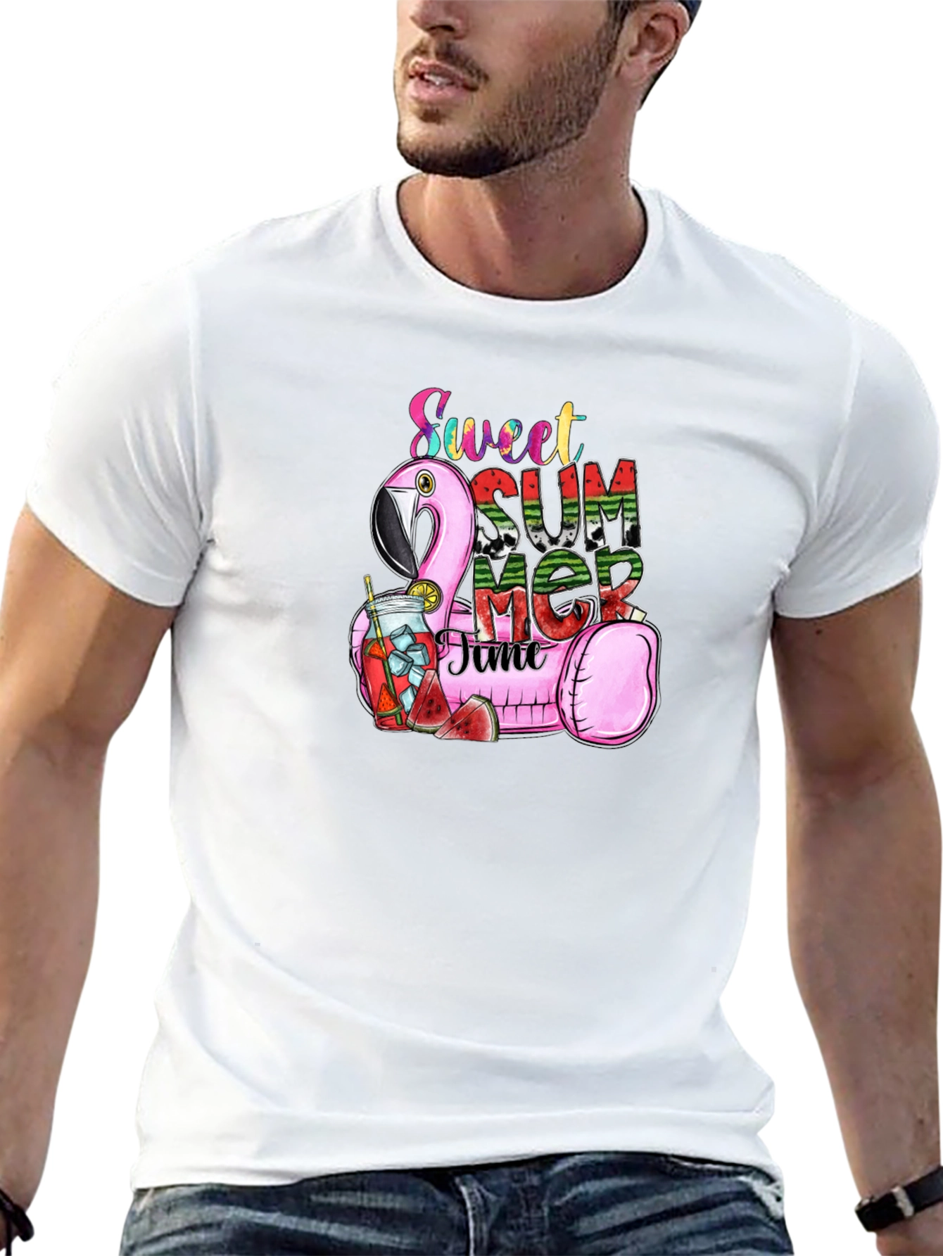 Sweet Summer Time Flamingo T-Shirt