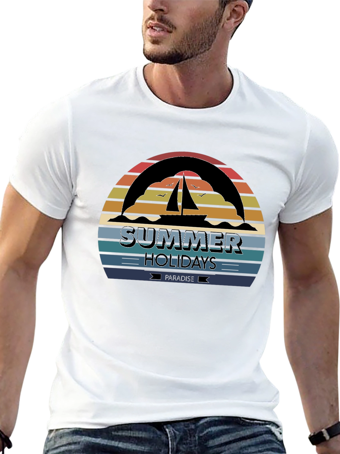 Summer Holidays Paradise Graphic Tee