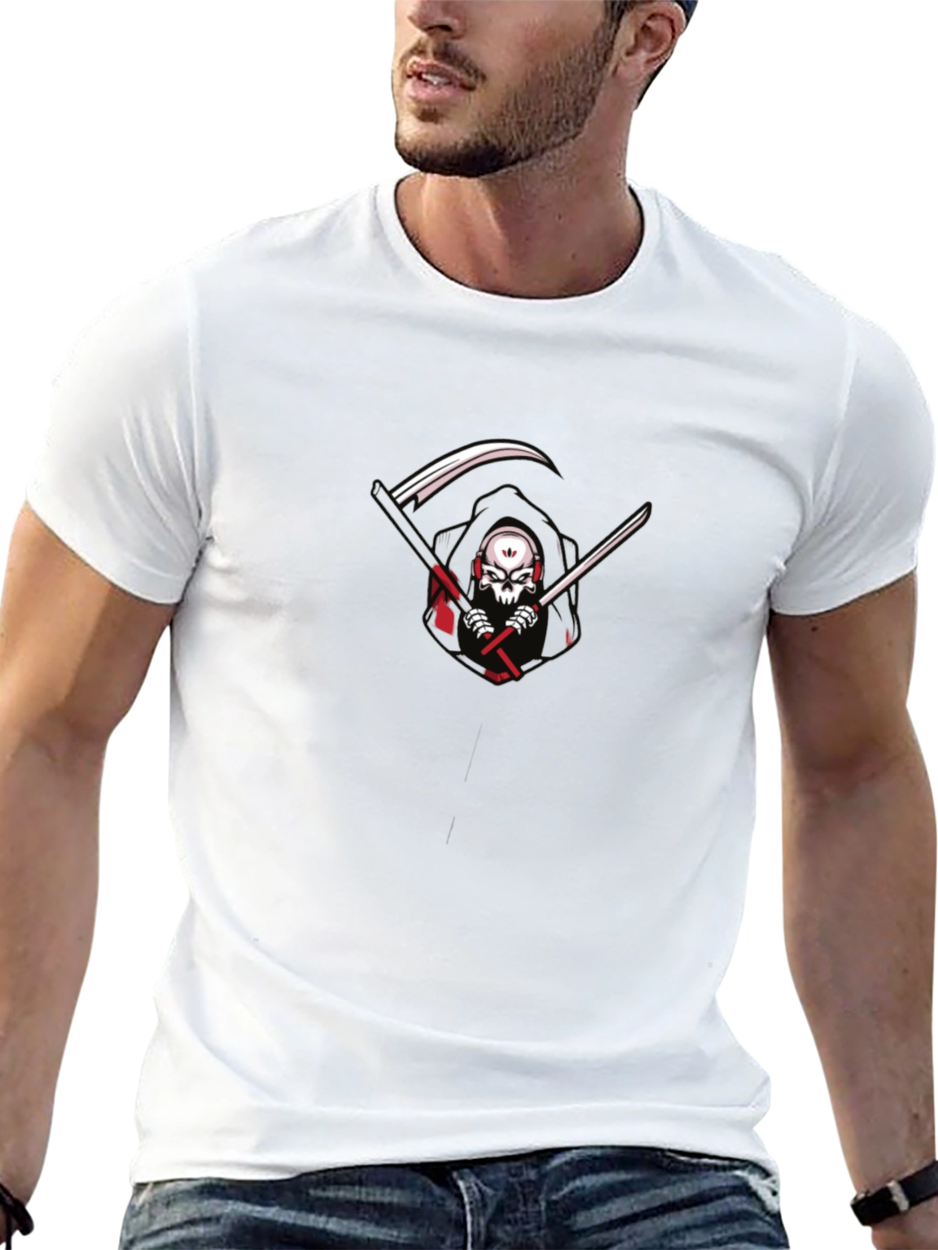 Grim Reaper Graphic Black T-Shirt