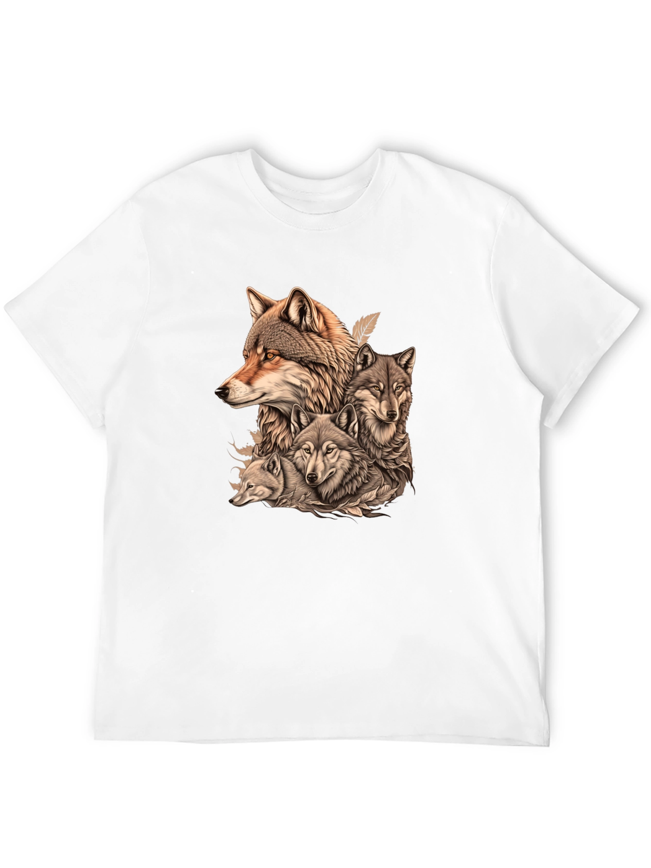 Wolf Pack Graphic Tee - Mens Black T-Shirt