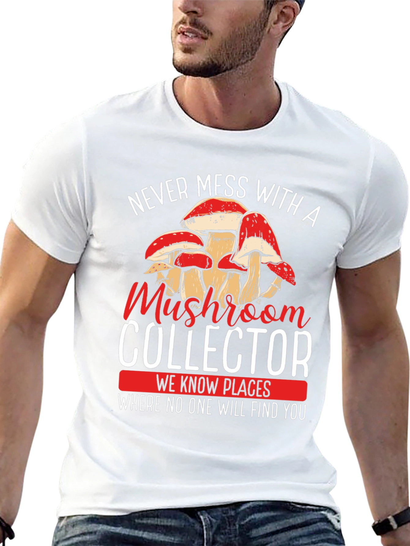 Mushroom Collector Graphic T-Shirt