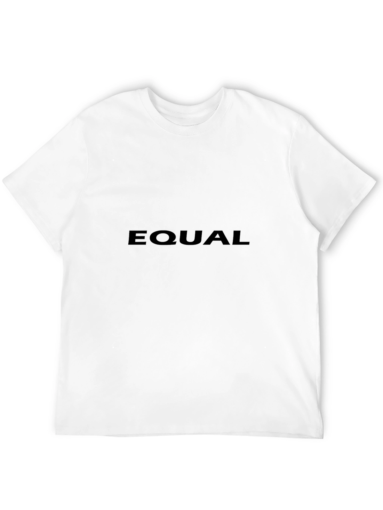 Equal Black T-Shirt - Bold Statement Tee