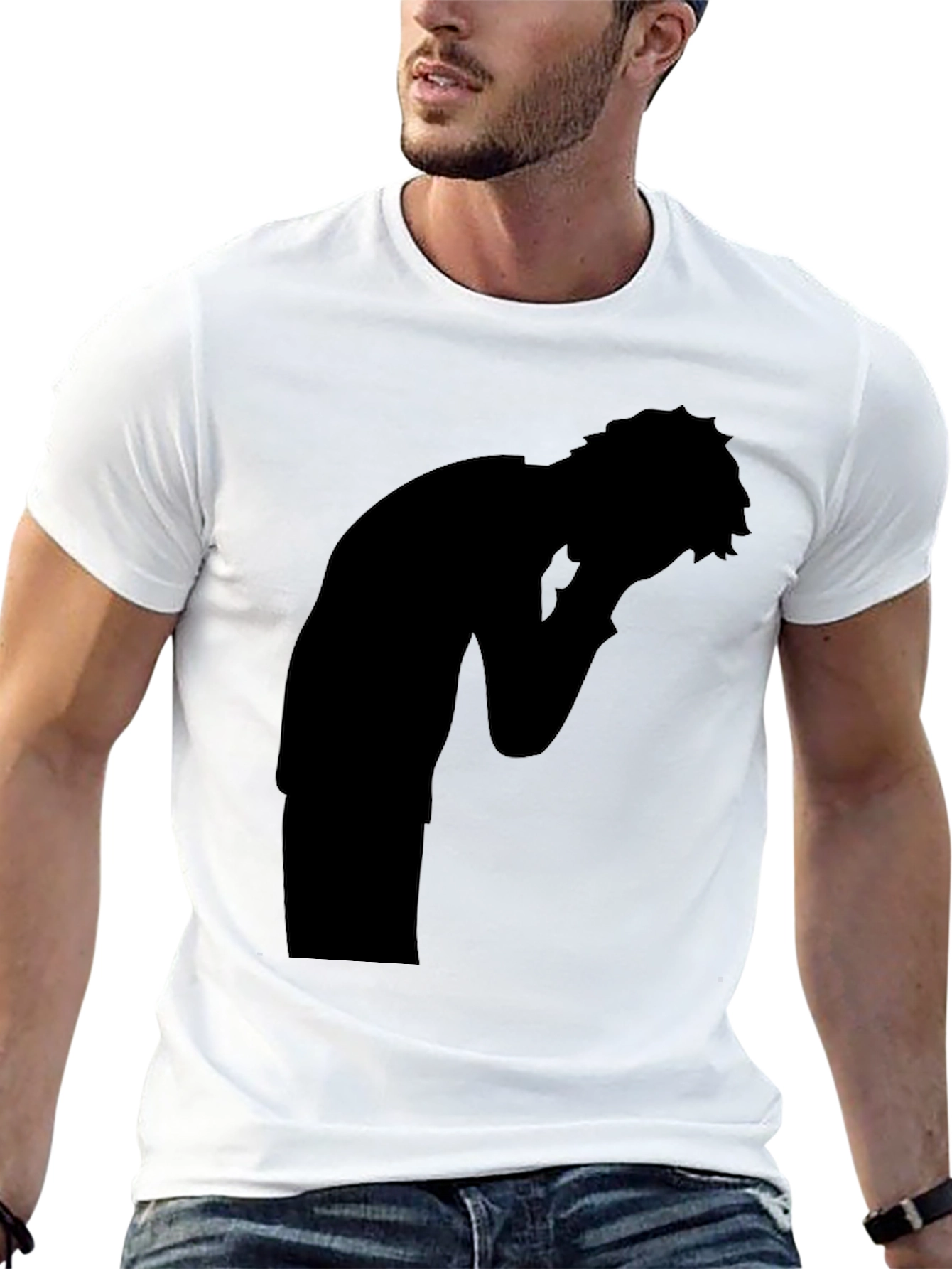 Silhouette Graphic Tee - Mens Black T-Shirt