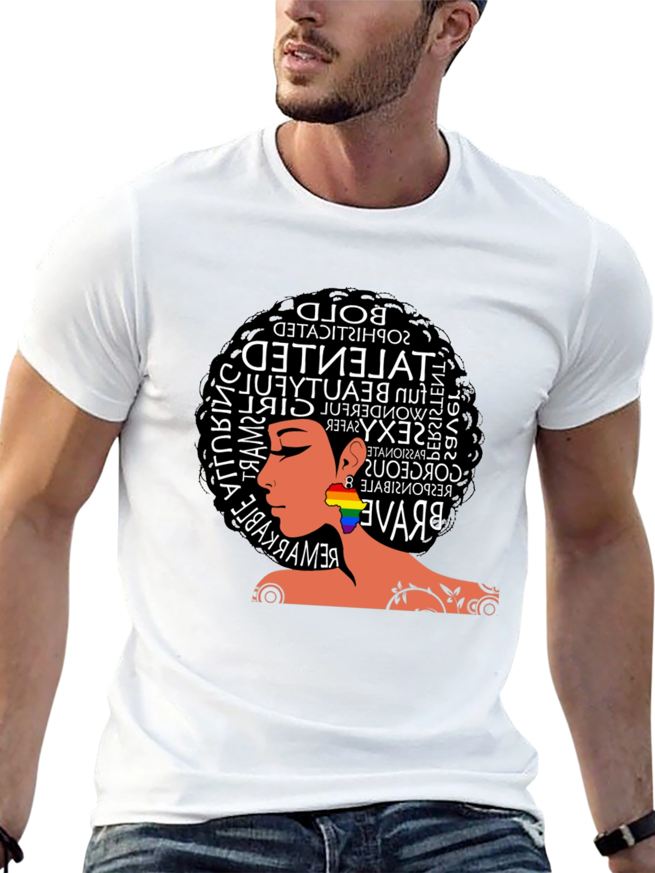 Bold Afro Woman Pride T-Shirt