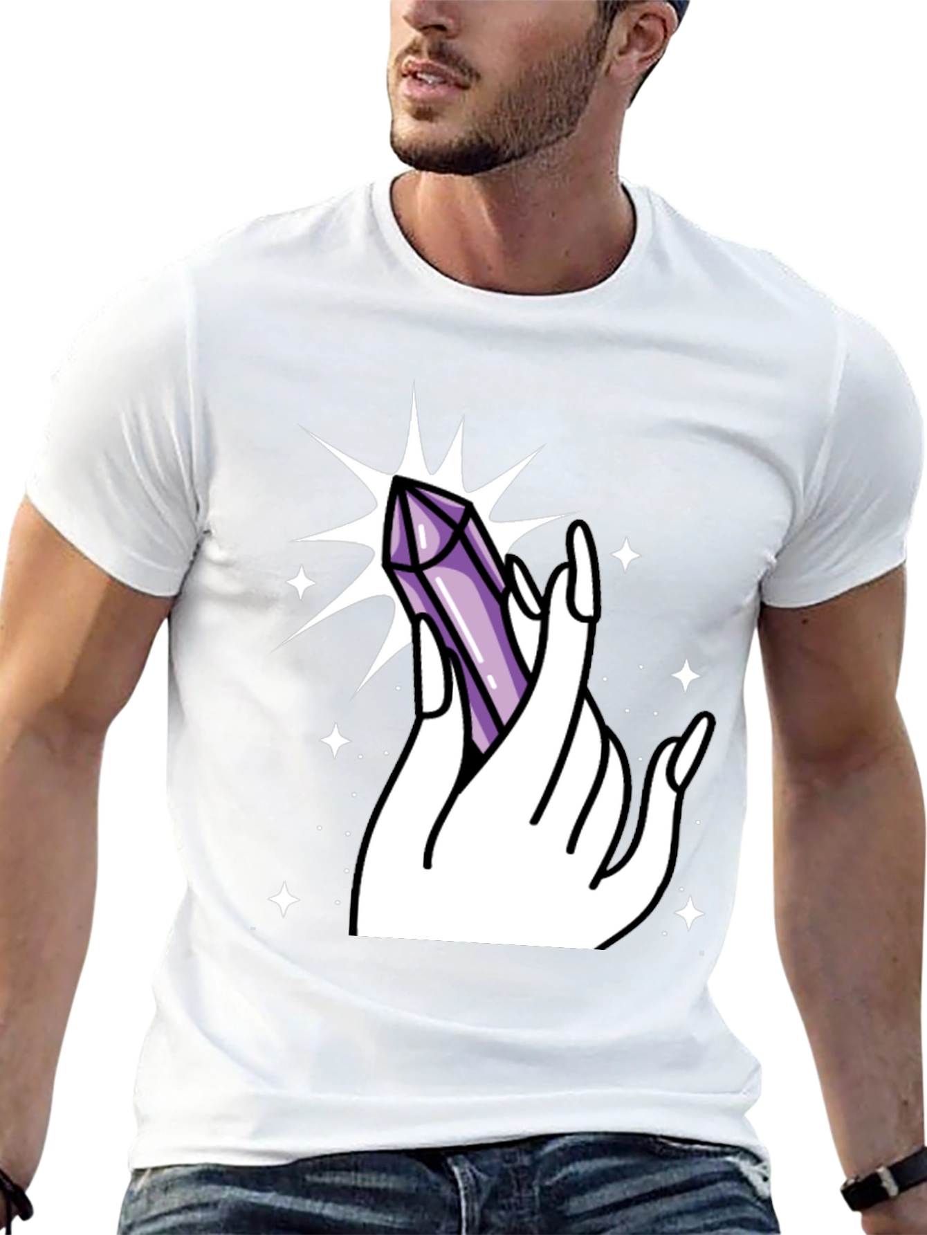 Mystic Crystal Hand Graphic Tee