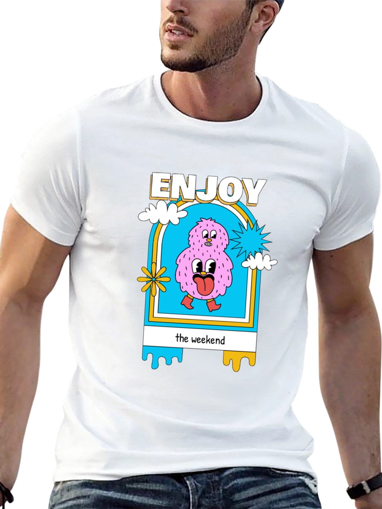 Enjoy the Weekend Graphic T-Shirt - Cotton Blend