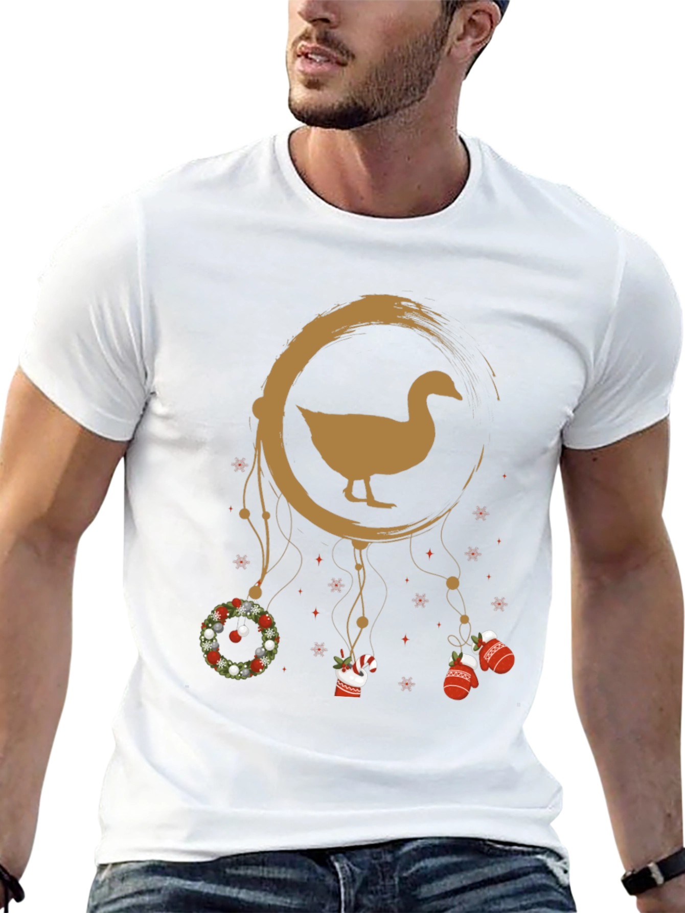 Holiday Goose Dreamcatcher Graphic Tee