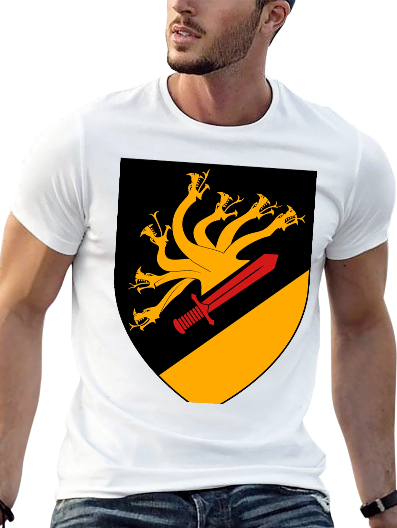 Hydra Crest Graphic Tee - Mens Black Shirt