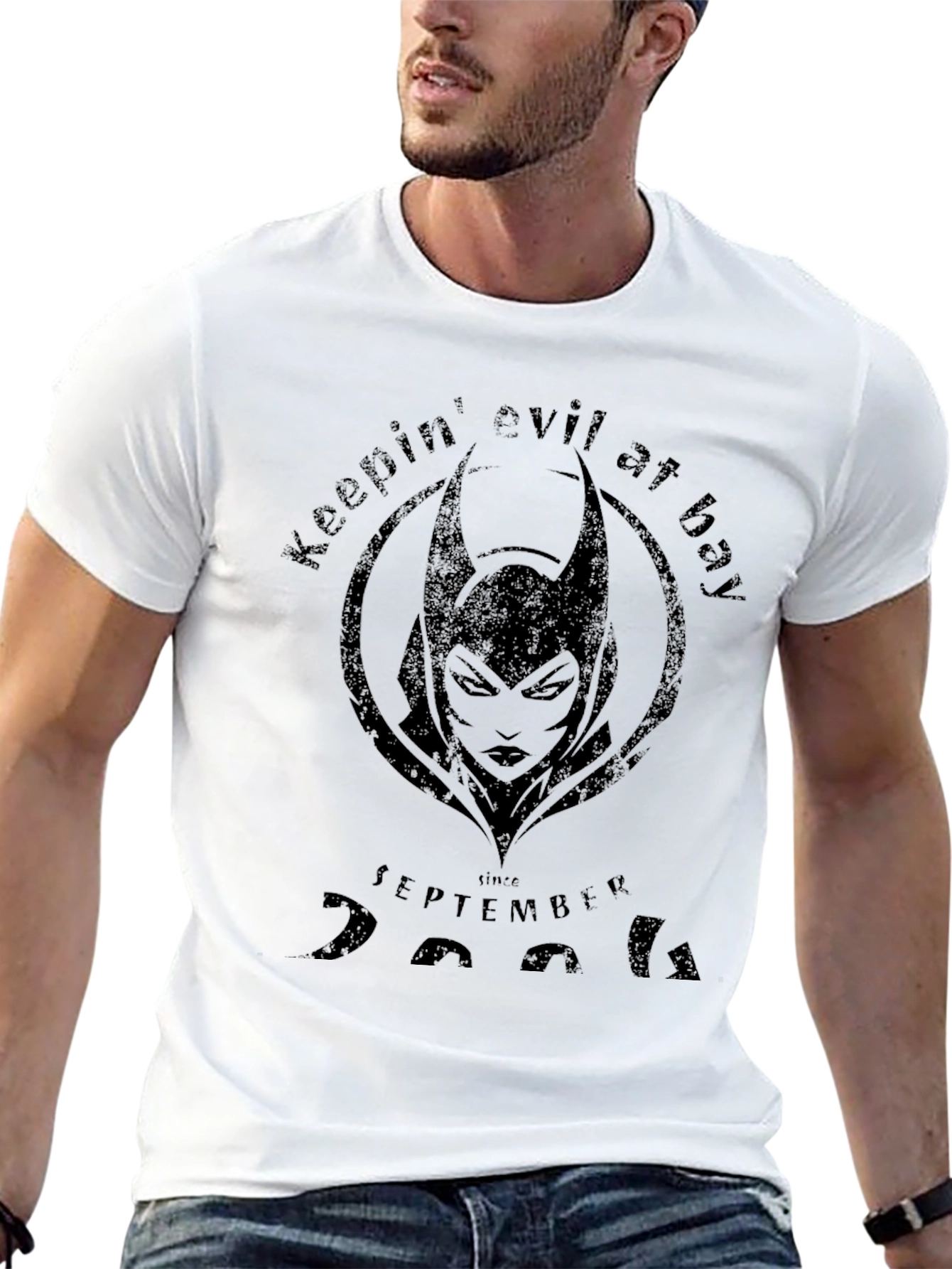 Keepin Evil at Bay Black T-Shirt
