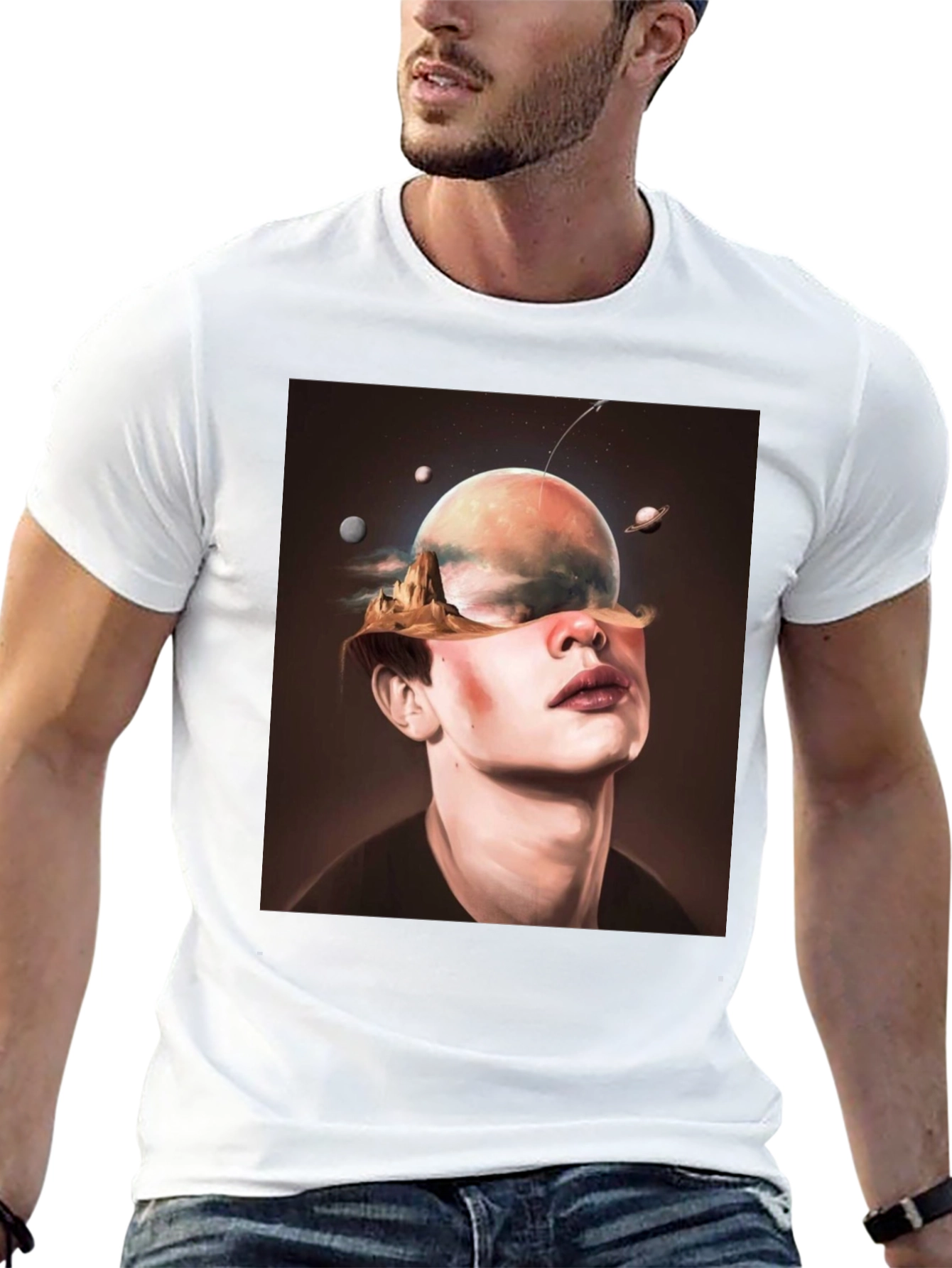 Surreal Headscape Graphic T-Shirt