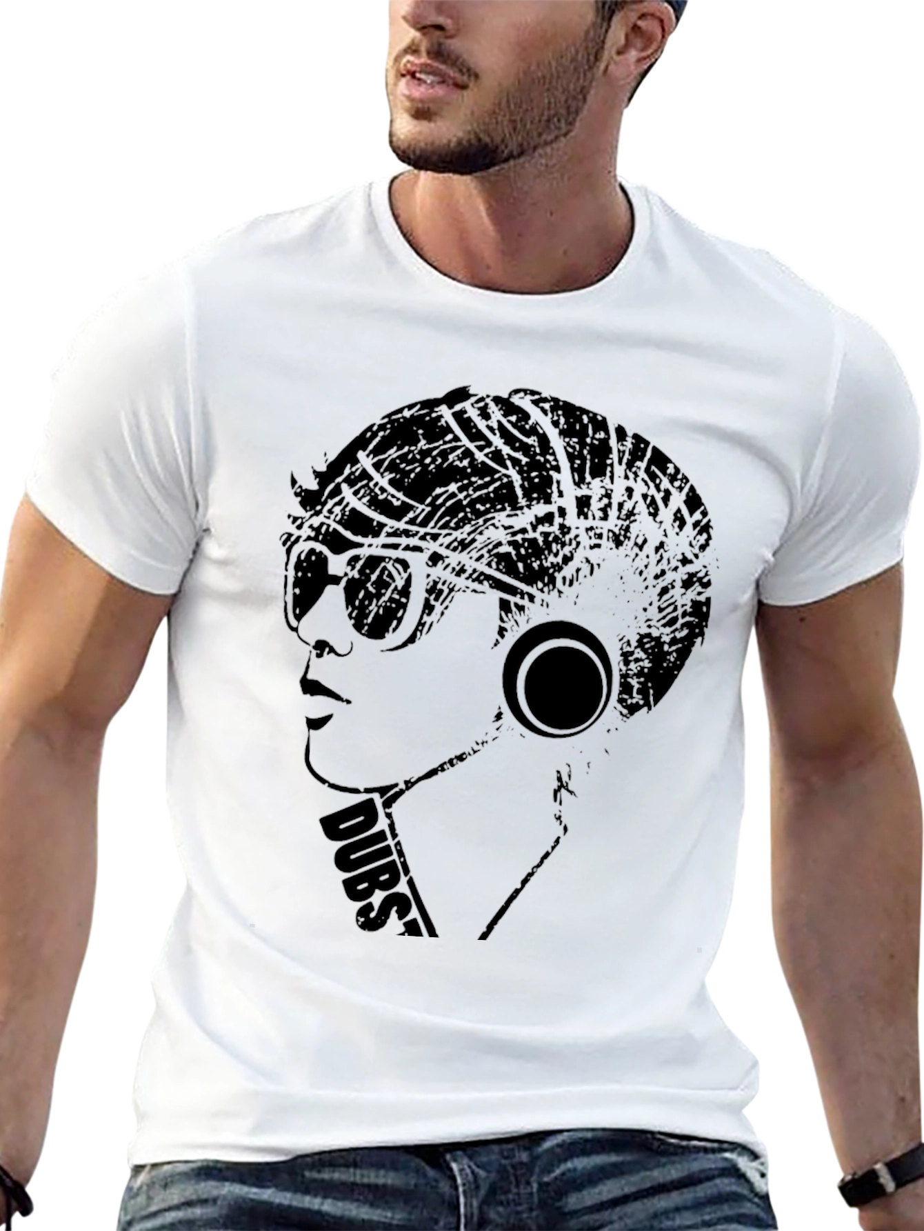 Dubstep Style Graphic Tee - Cool Black Shirt