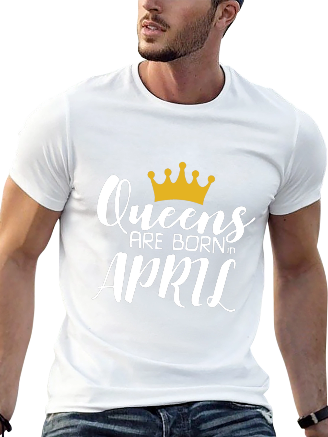 Queens Are Born In April T-Shirt