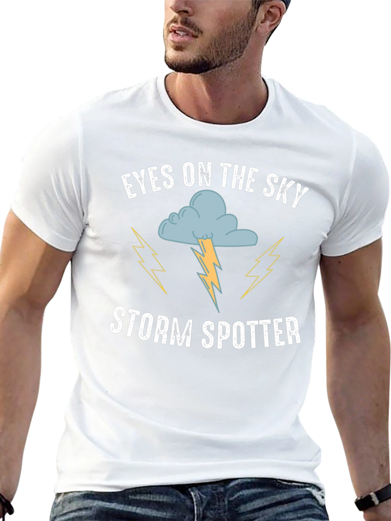Eyes on the Sky Storm Spotter Black T-Shirt
