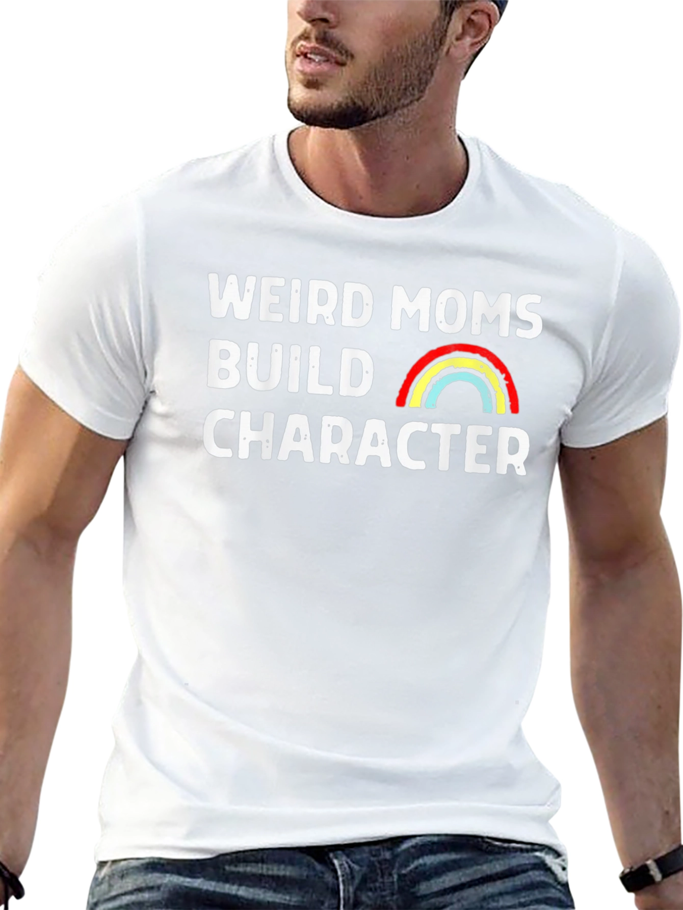 Weird Moms Build Character Graphic Tee