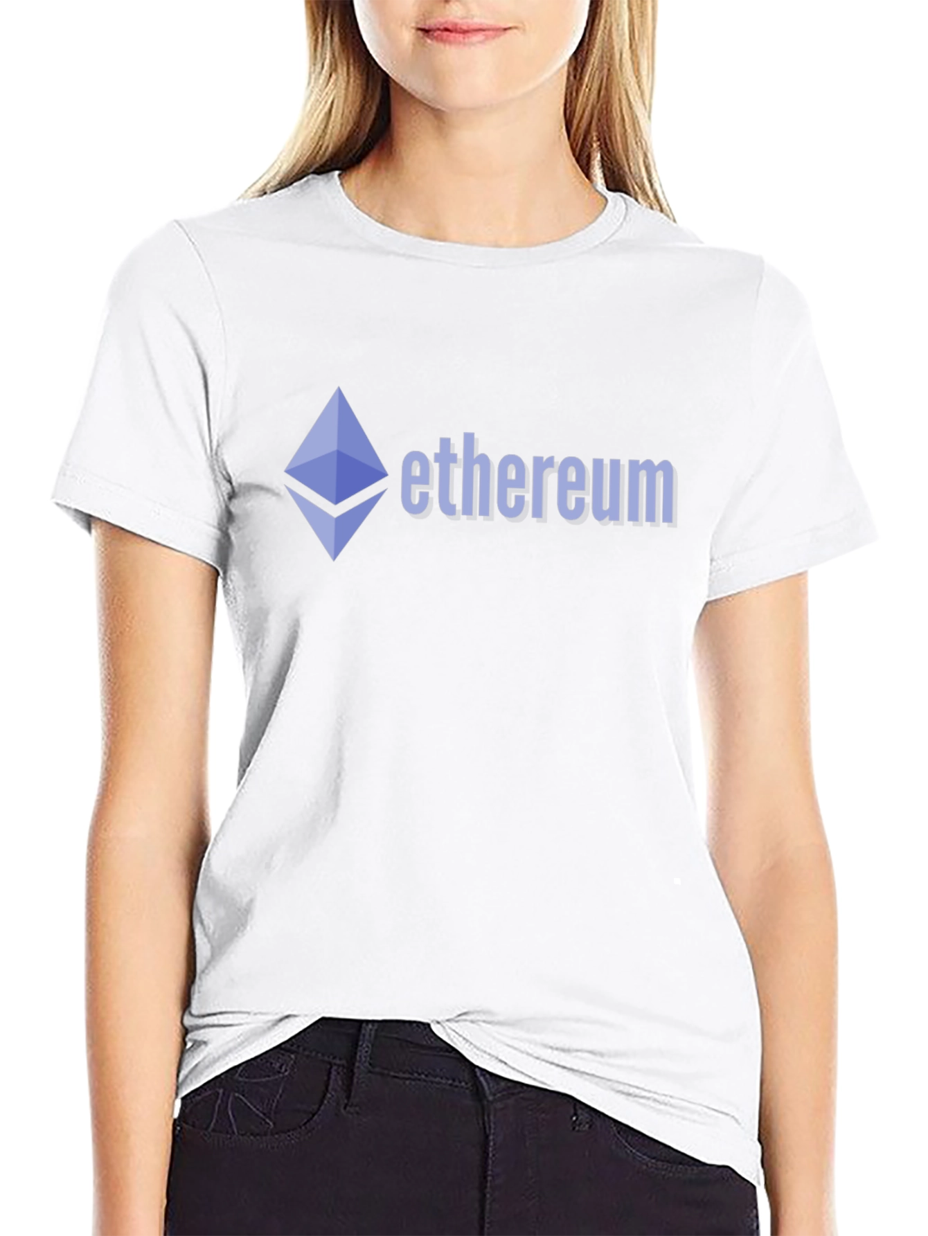 Ethereum Crypto Logo T-Shirt - Black