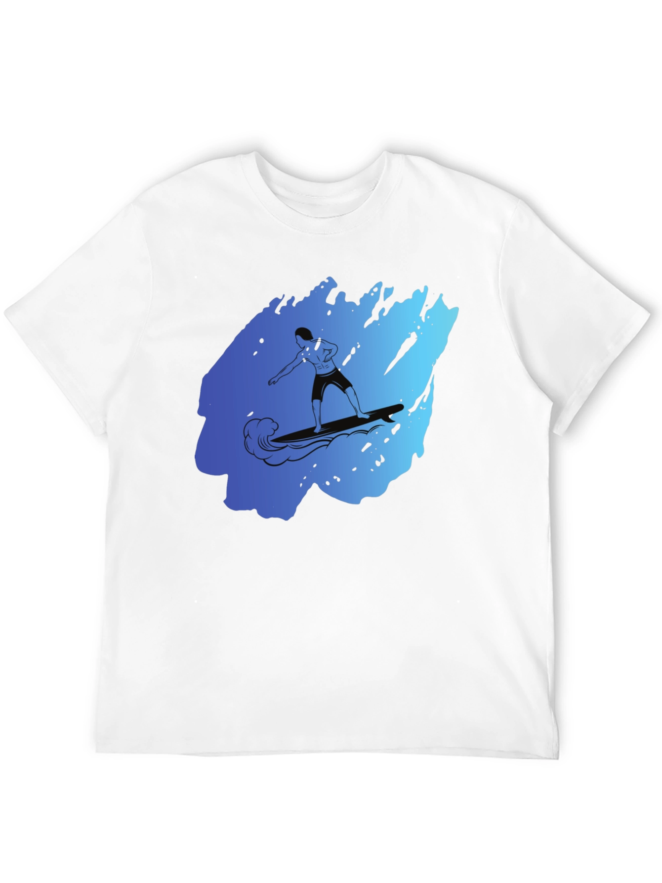 Surfer Graphic Black T-Shirt