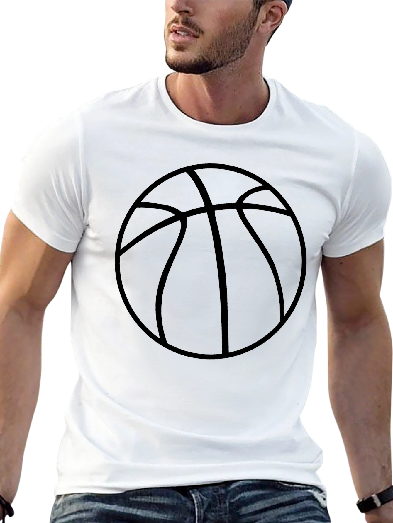 Basketball Graphic Black T-Shirt