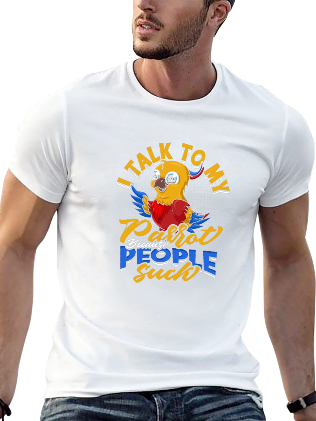 Parrot Lover T-Shirt - I Talk to My Parrot