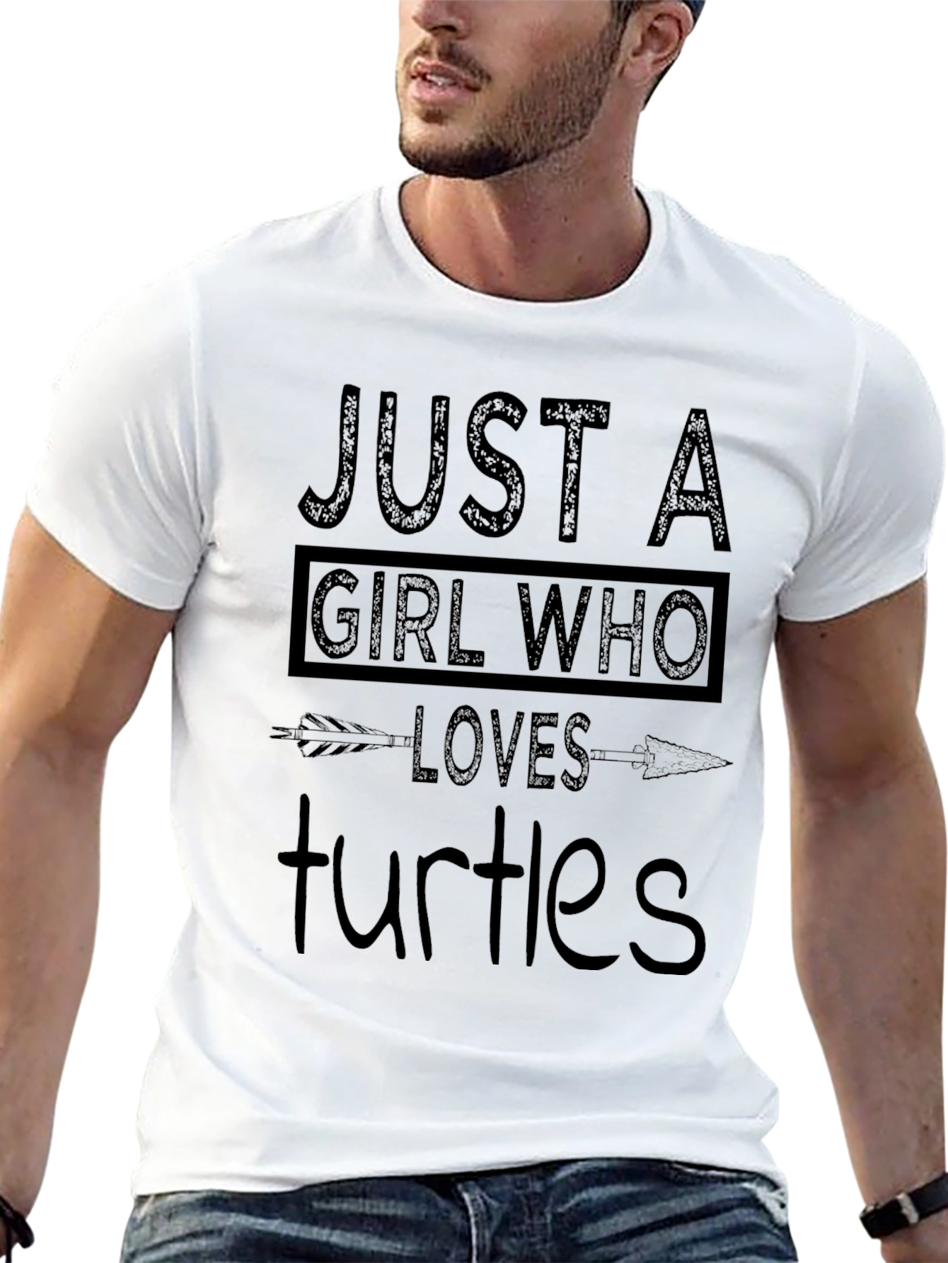 Just a Girl Who Loves Turtles Graphic T-Shirt
