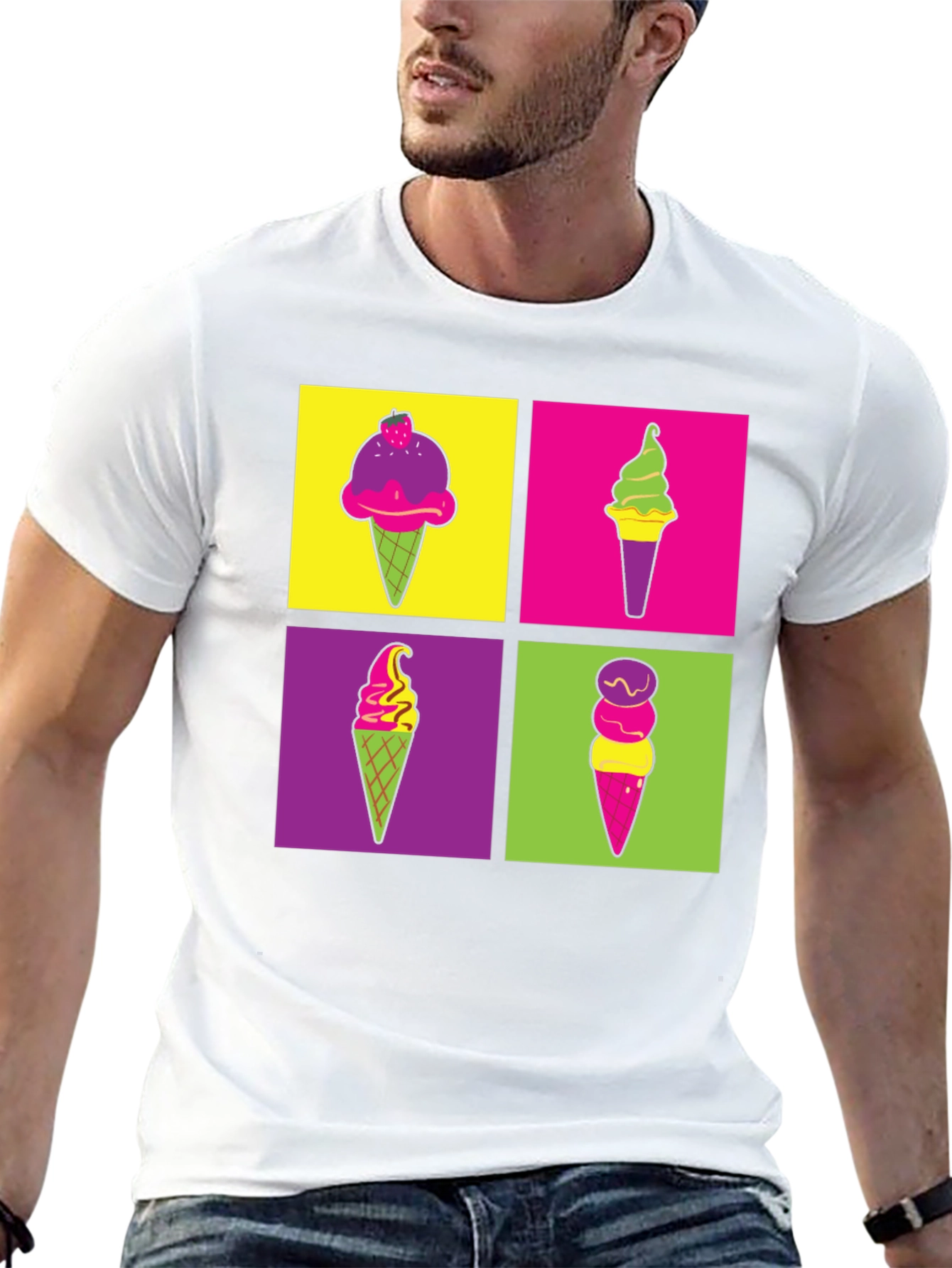 Ice Cream Pop Art T-Shirt