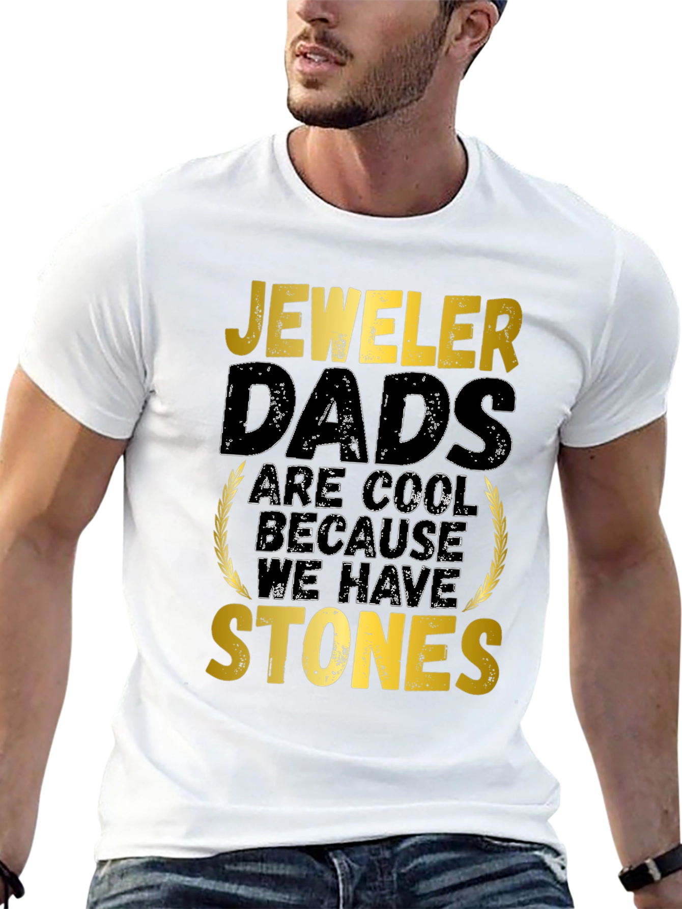 Jeweler Dad Graphic Tee - Cool Dads Have Stones!