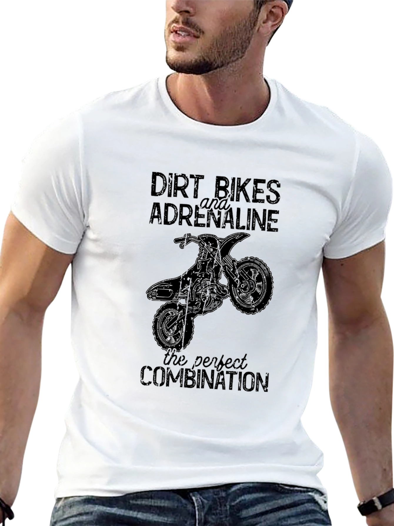 Dirt Bikes Adrenaline Graphic Tee - Black