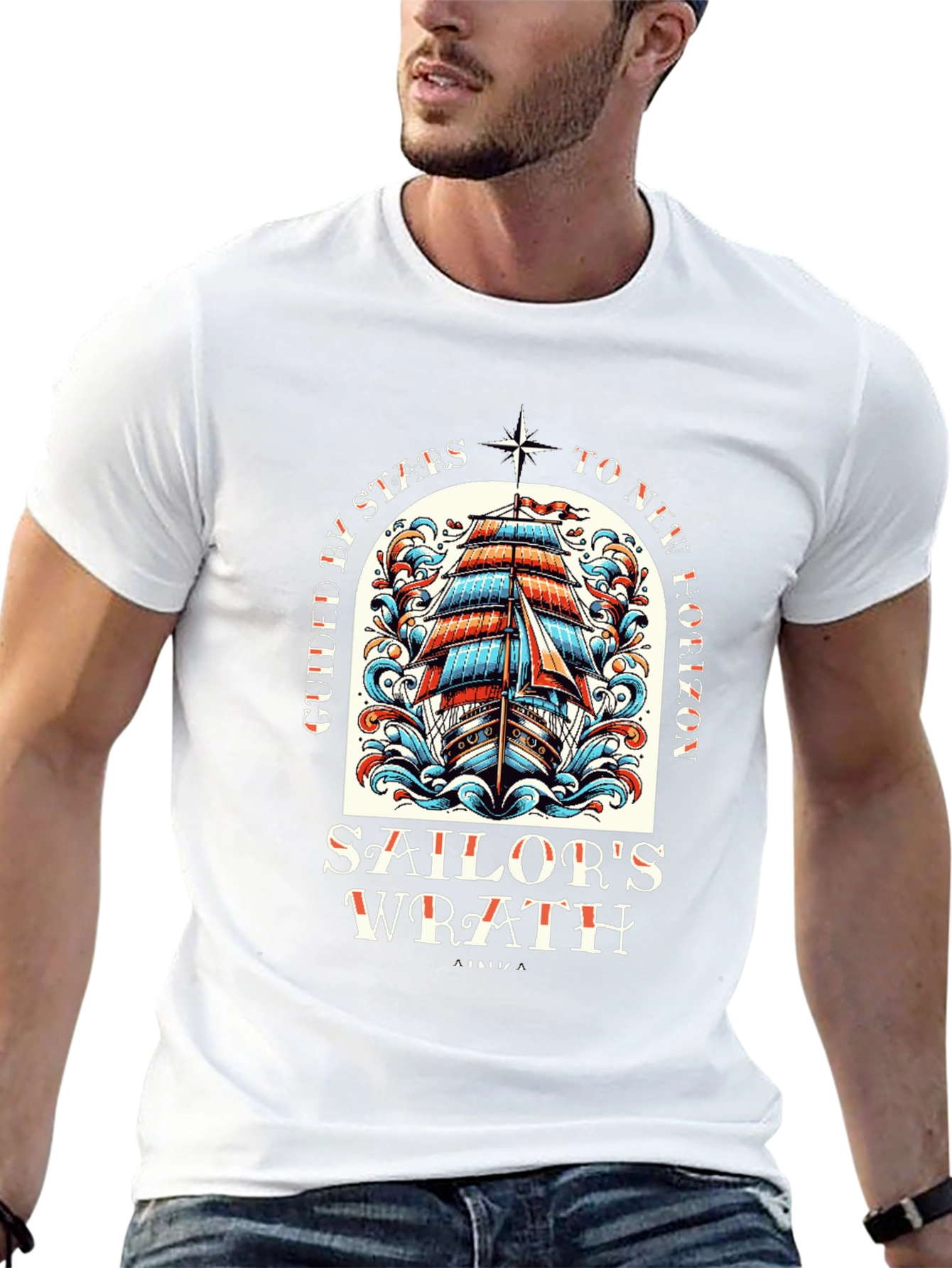 Sailors Wrath Graphic T-Shirt - Nautical Style