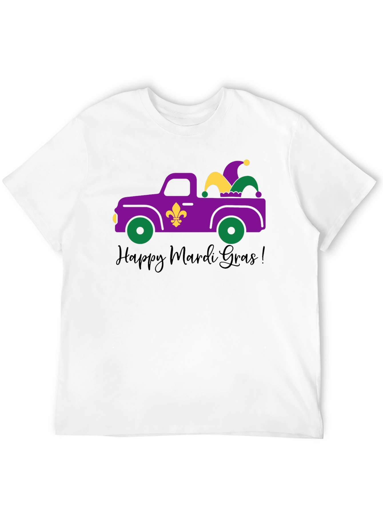Mardi Gras Truck T-Shirt - Happy Mardi Gras