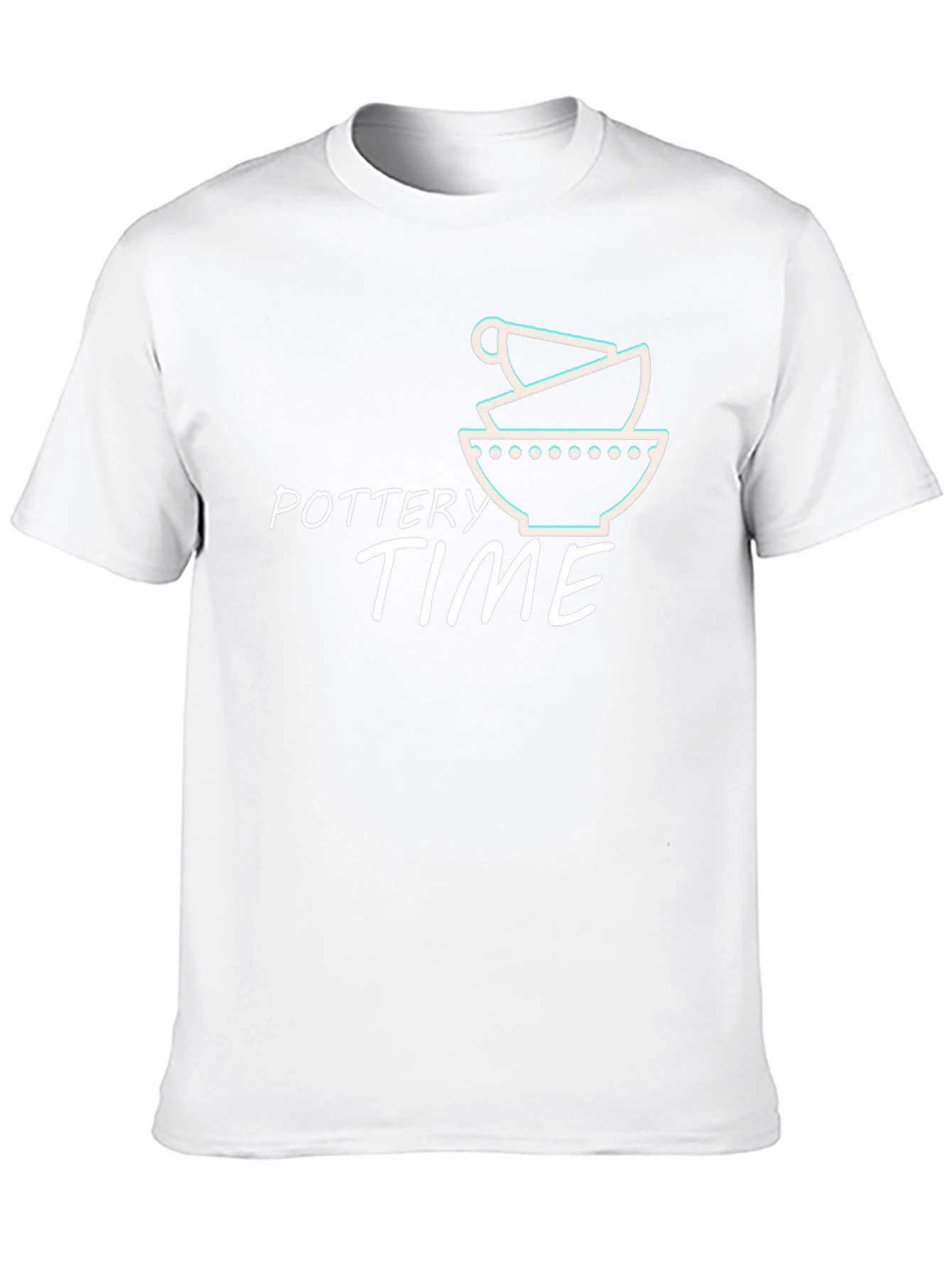 Pottery Time Graphic Tee - Black Cotton T-Shirt
