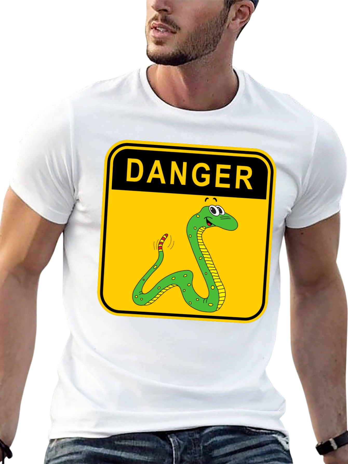 Danger Noodle Tee - Caution Snake T-Shirt