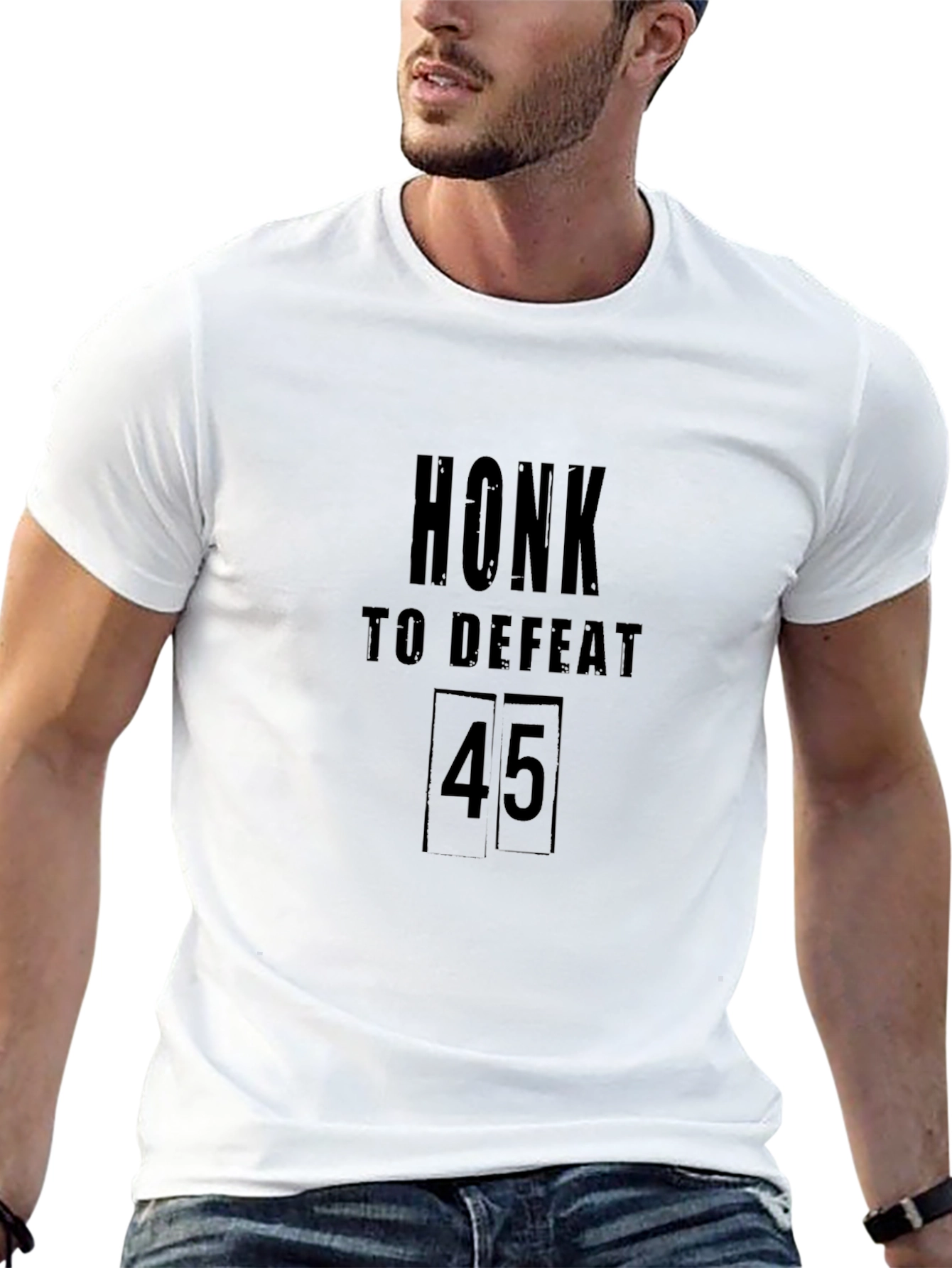 Honk to Defeat 45 Black T-Shirt