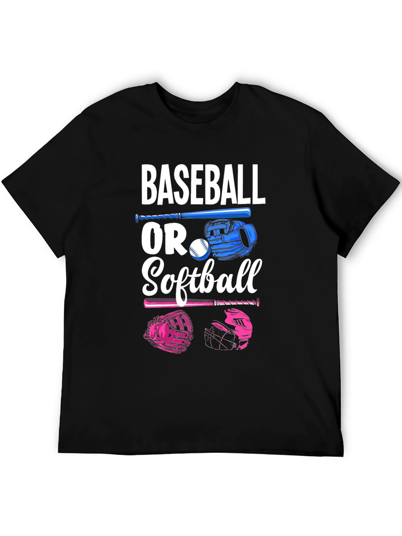 Baseball or Softball Gender Reveal T-Shirt
