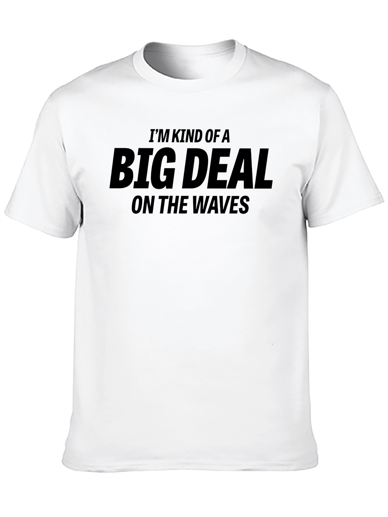 Big Deal On The Waves Black T-Shirt