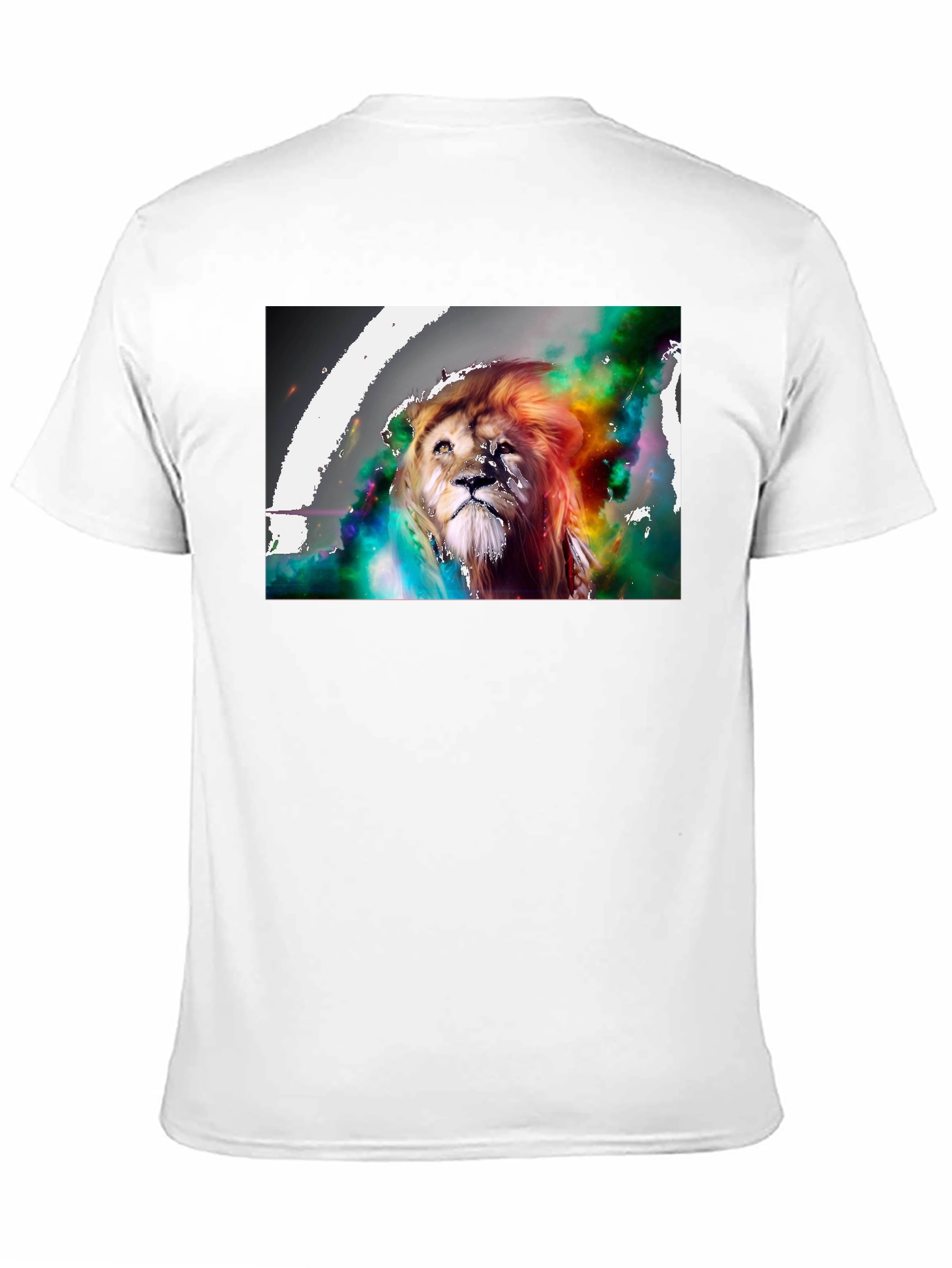 Lion Art Graphic Print T-Shirt