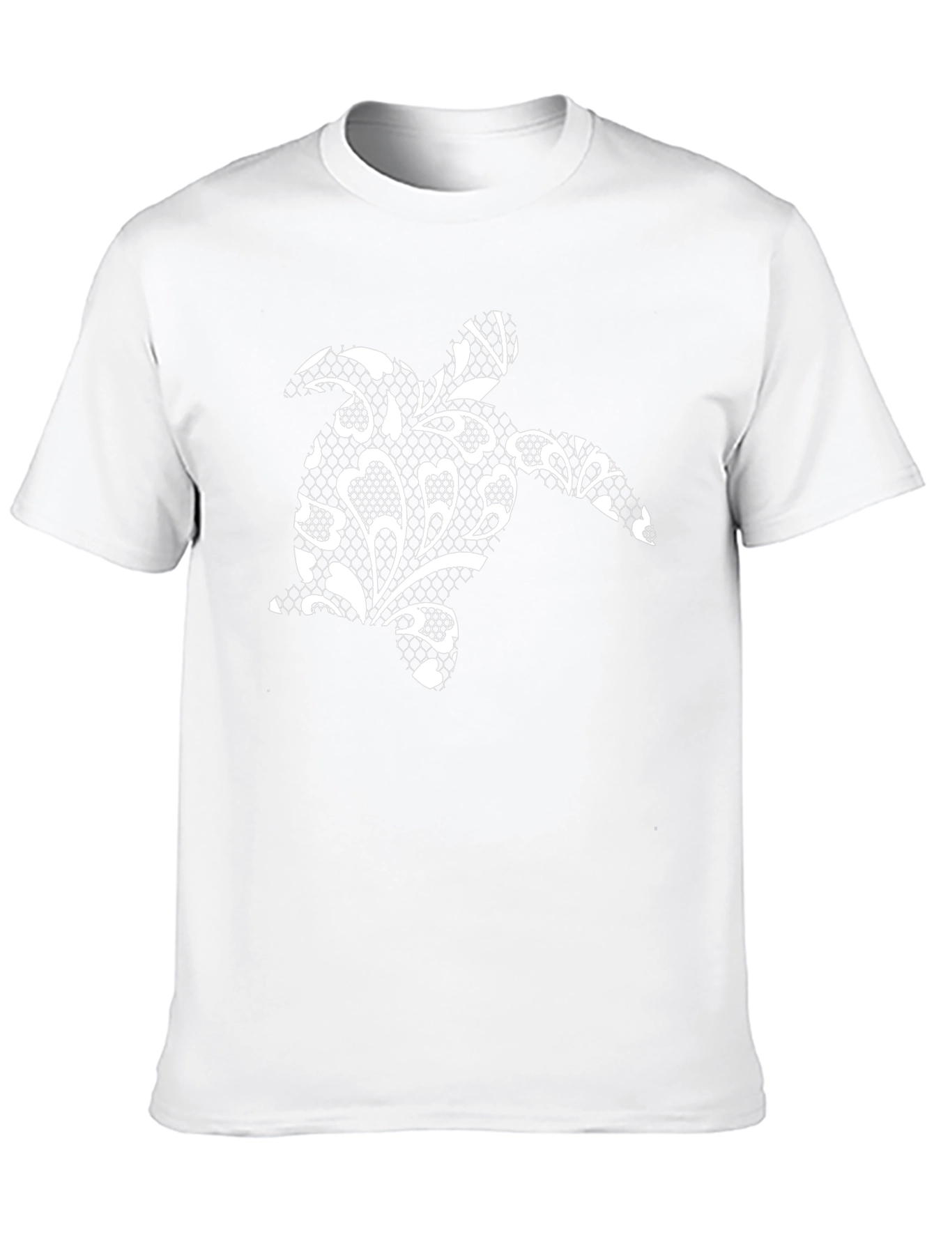 Sea Turtle Lace Print T-Shirt