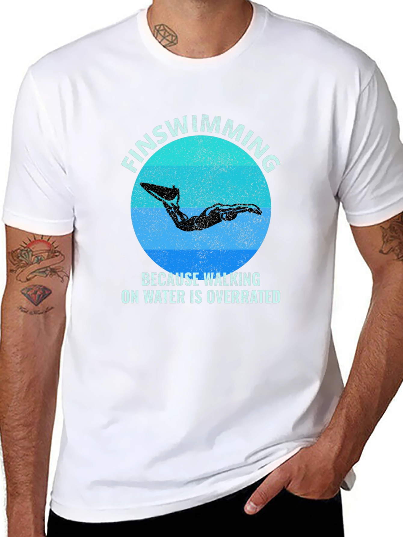 FinSwimming T-Shirt - Walking on Water is Overrated