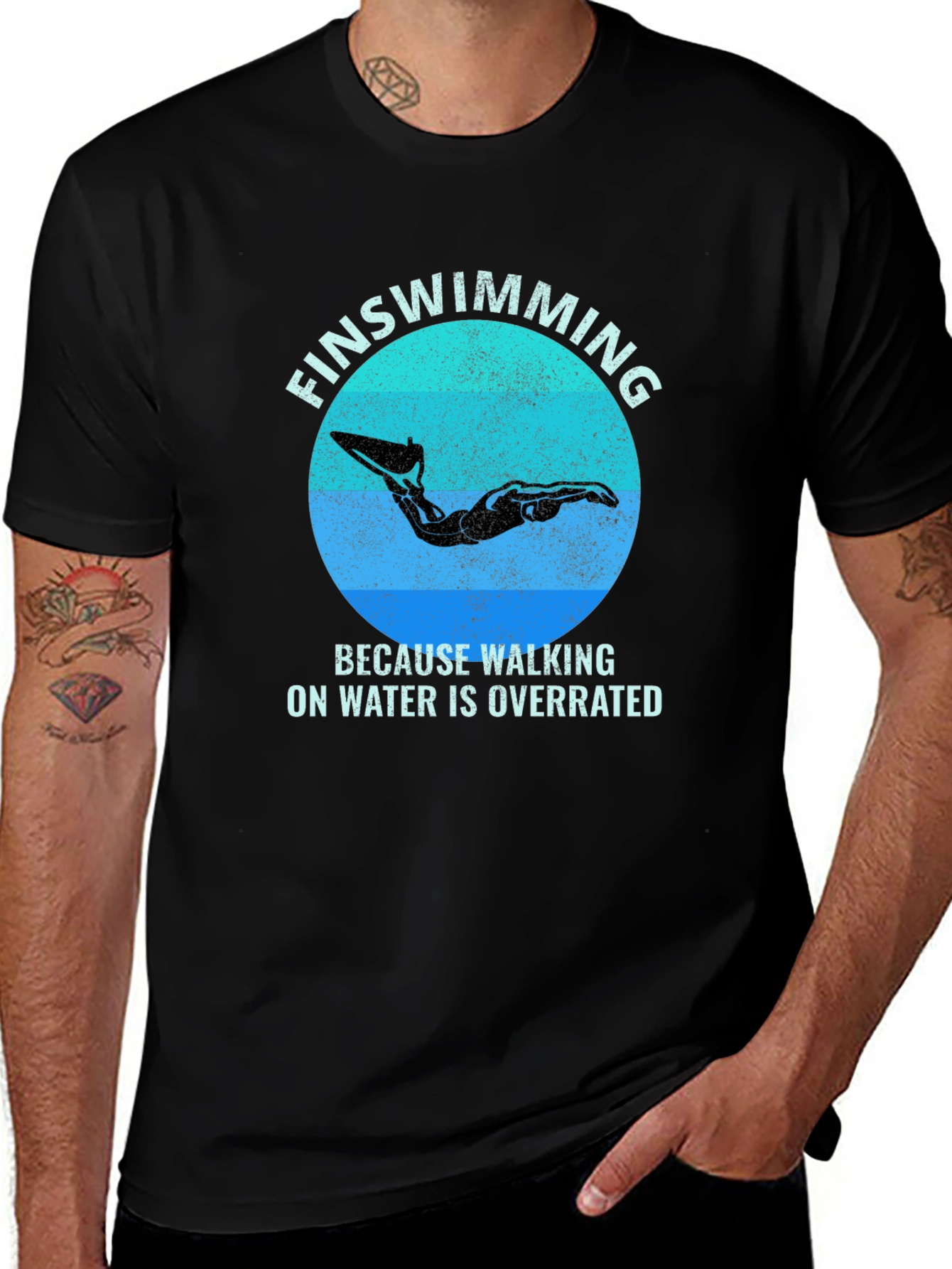 FinSwimming T-Shirt - Walking on Water is Overrated