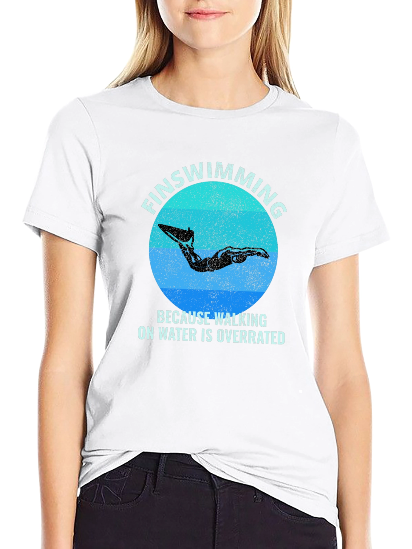 FinSwimming T-Shirt - Walking on Water is Overrated