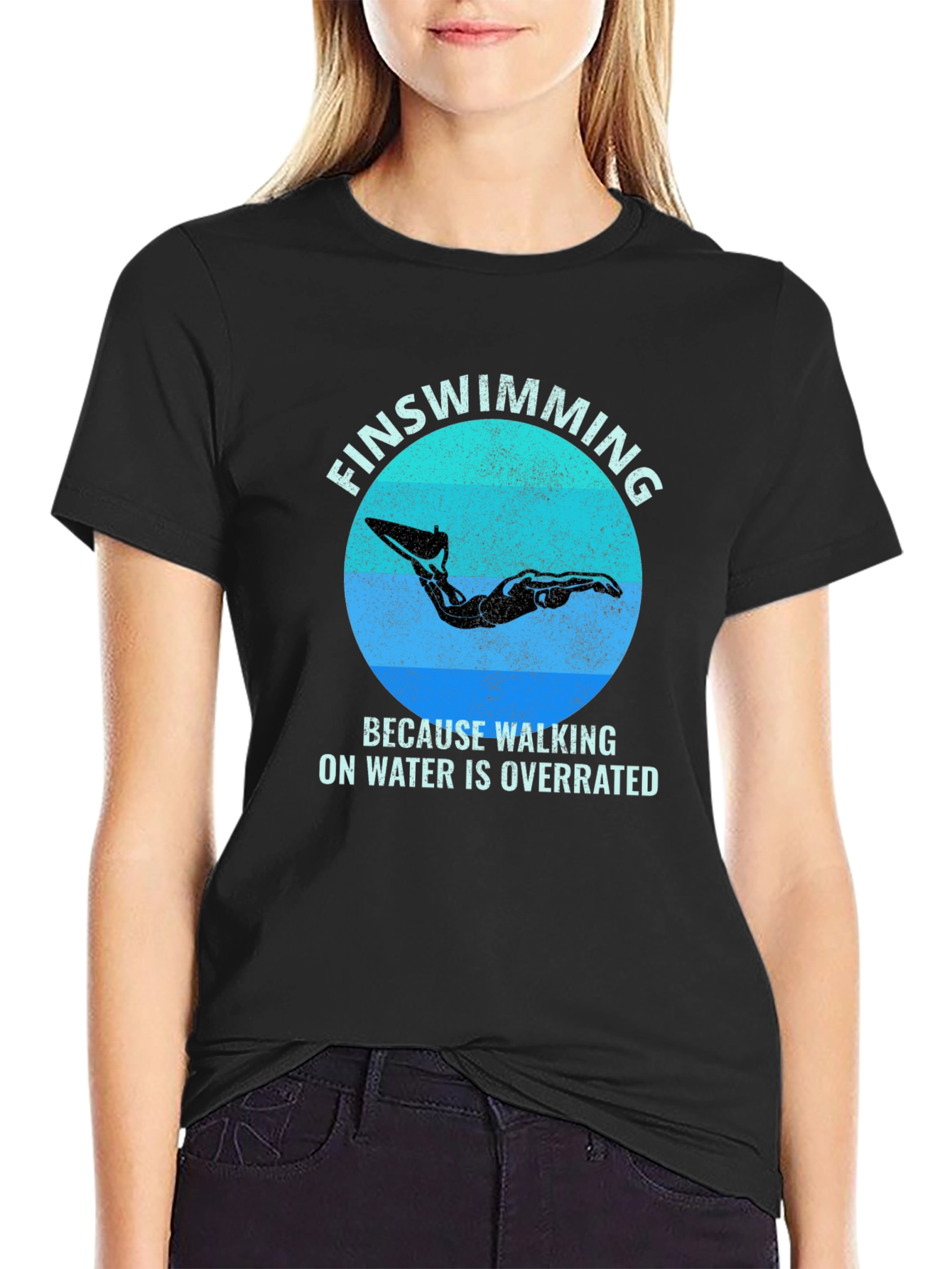 FinSwimming T-Shirt - Walking on Water is Overrated