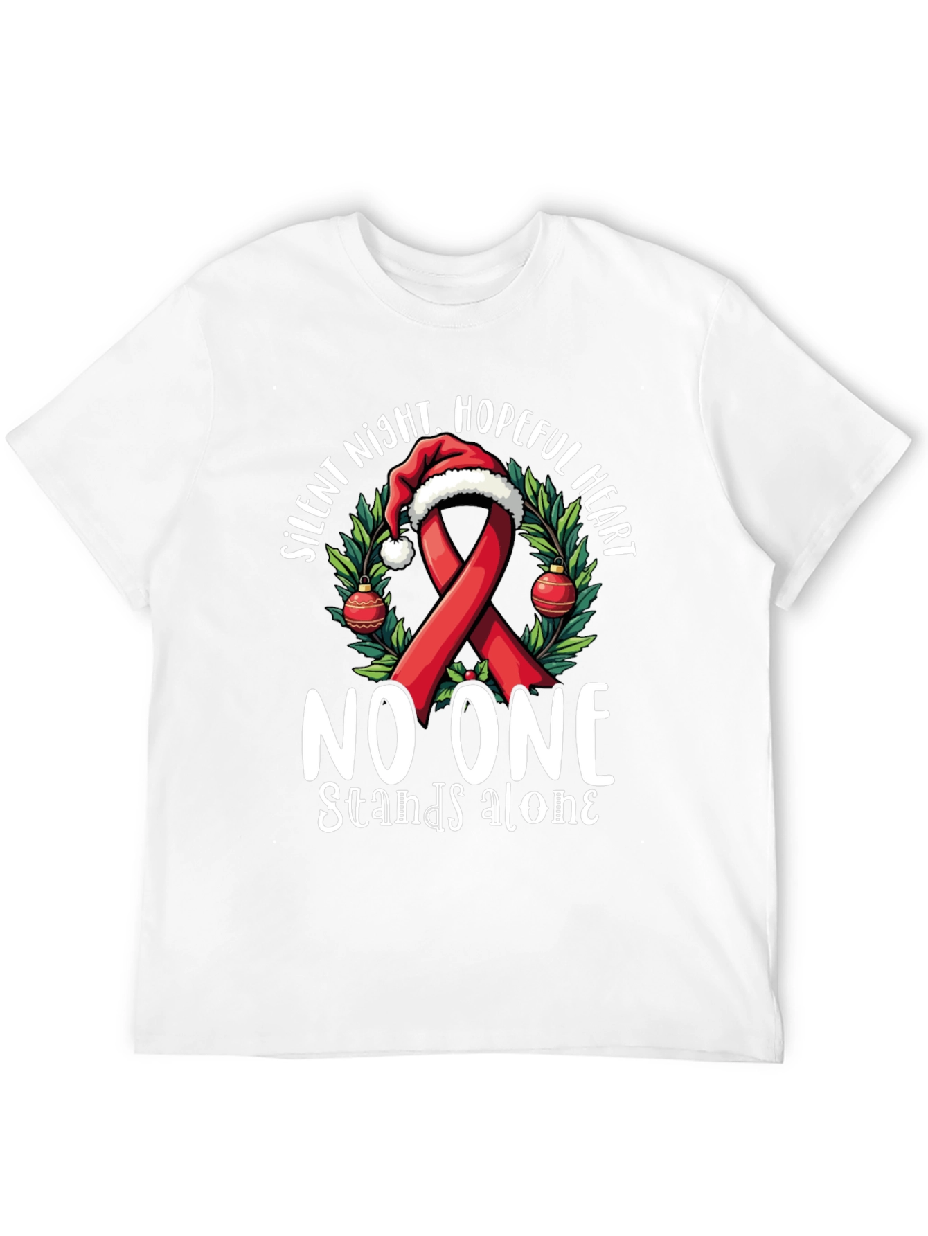 Hopeful Heart Christmas Ribbon T-Shirt