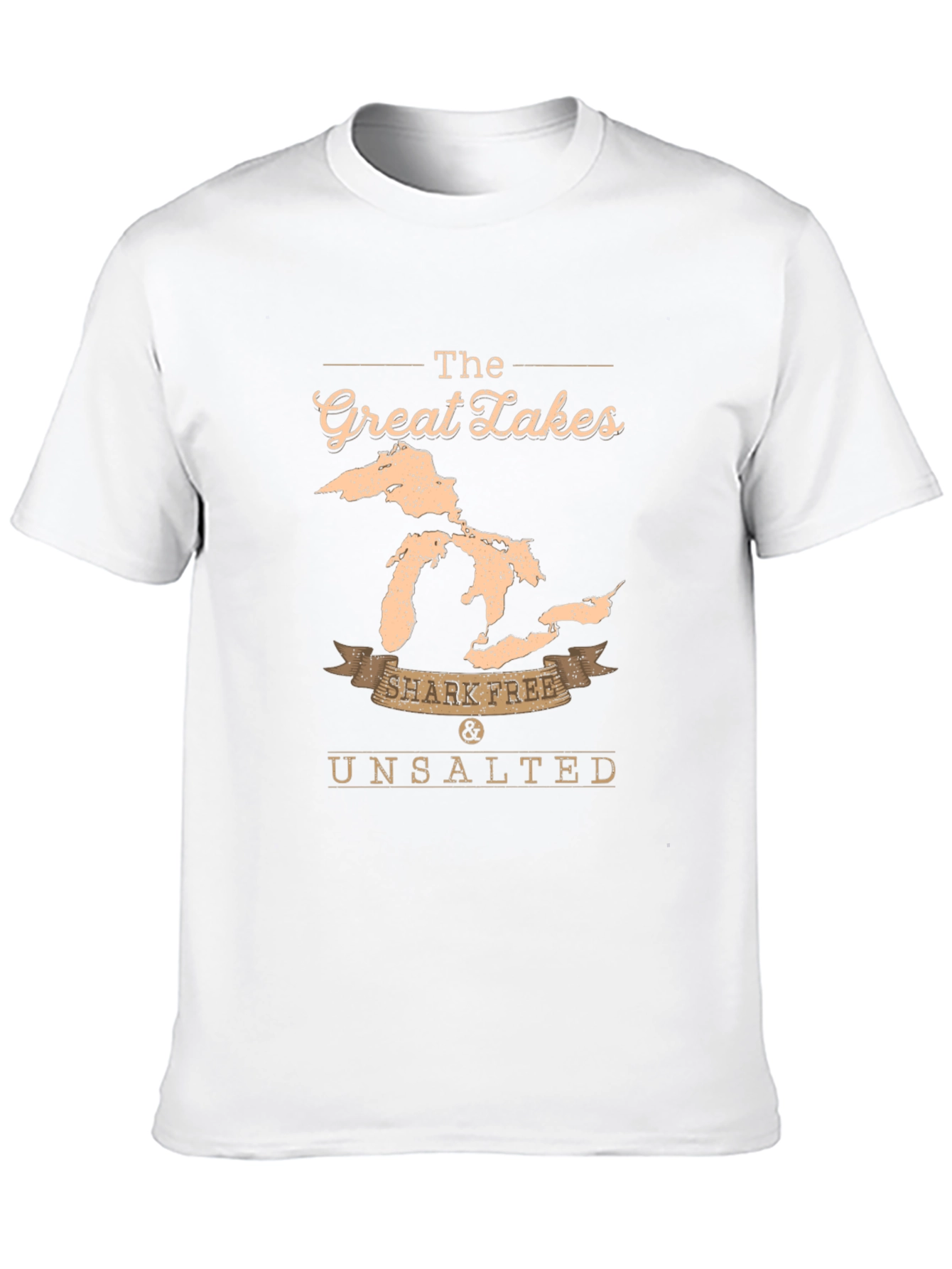 Great Lakes Shark Free T-Shirt - Unsalted Black Tee