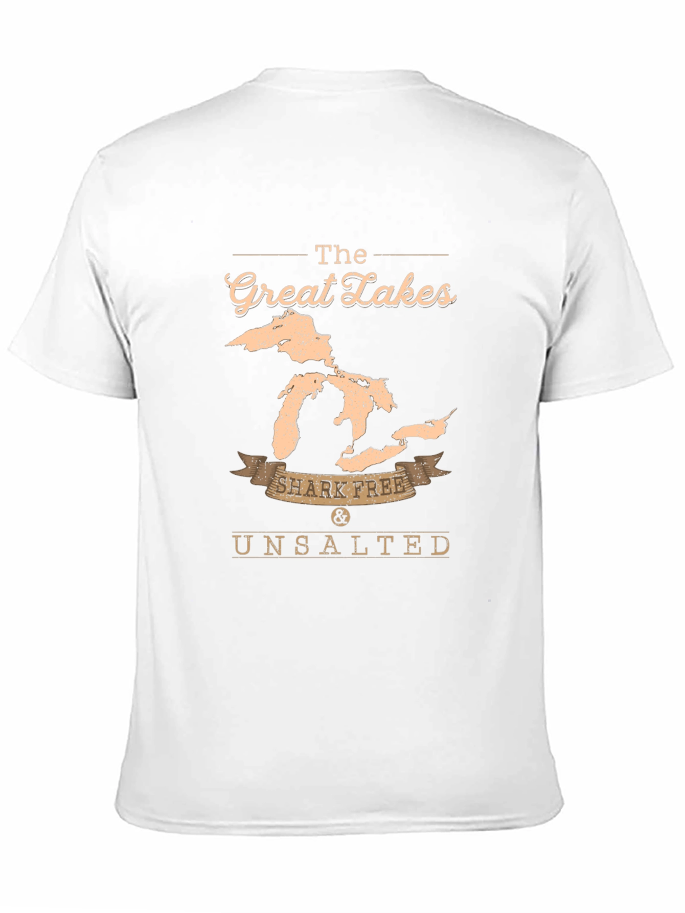 Great Lakes Shark Free T-Shirt - Unsalted Black Tee